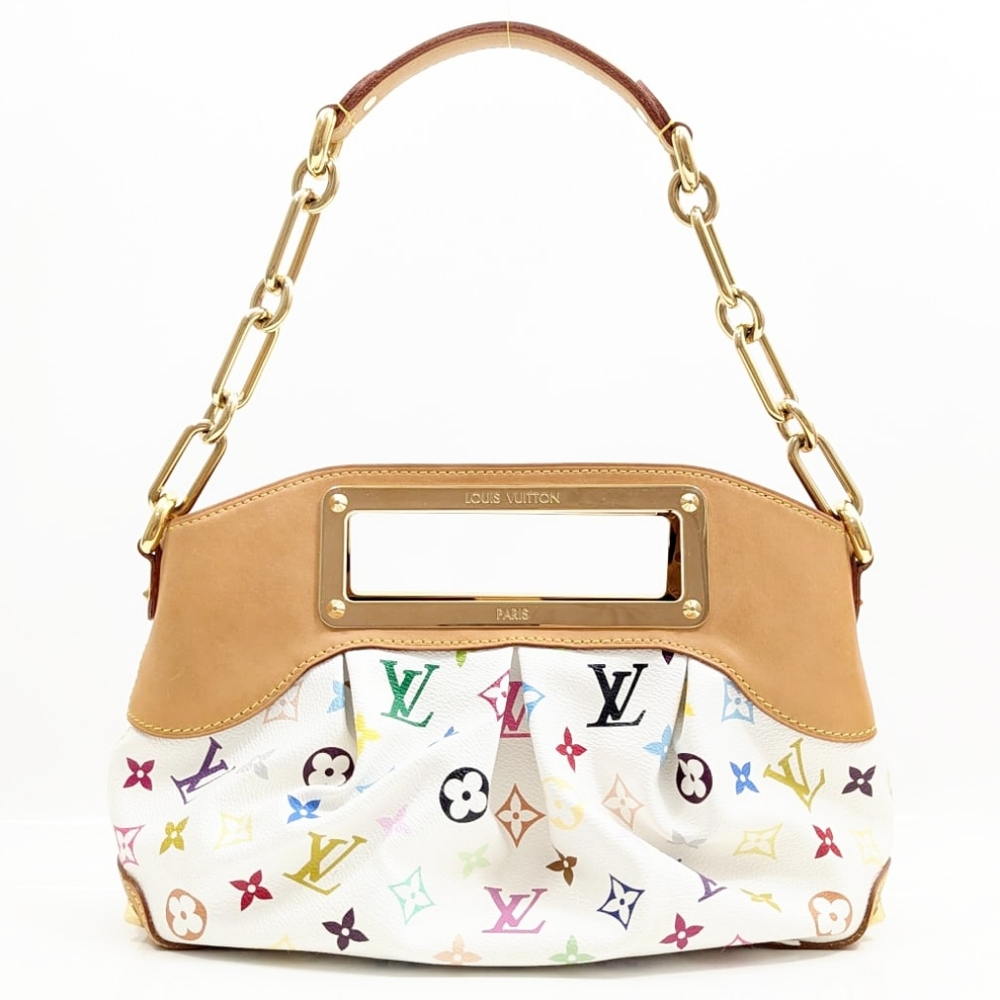 ✨️💎EXCELLENT CONDITION, Authentic Louis Vuitton Judy Pm White Multicolor - Picture 5 of 16